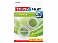tesa, Klebeband, 2x tesafilm ECO & CLEAR, lösungsmittelfrei und...