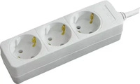 Monacor MC-30/WS, Monacor Steckdosenleiste (3x, CEE 7/3, 1.50 m) (MC-30/WS) Weiss