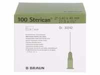 B.Braun, Praxisbedarf, Nadel Dent 27G 0.4 x 40mm grau Luer, 100 Stück