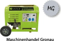 Zipper STE8000, Zipper - Stromerzeuger 9,3Kw, 3x 230V, STE8000 (8000 W, 30 l)