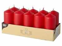 Papstar, Kerzen, Stumpenkerzen, 40 mm, rot, 10er Pack Durchmesser: 40 mm,...