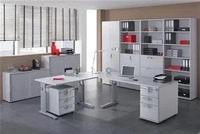 Hammerbacher VUS19/3, Hammerbacher Serie U (180 x 80 x 86 cm) (VUS19/3) Braun/Silber