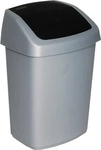 Curver 03986-373-40, Curver Abfallbeh&auml;lter 'Swing Bin' (25 l) (03986-373-40) Silber