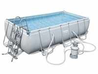 Bestway, Pool, Power SteelTM Aufstellpool-Set mit Sandfilteranlage 404 x 201 x 100