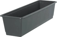 Geli 803 060 38, Geli Blumenkasten Standard Kunststoff 60x17x14 cm anthrazit (60 x 17