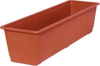 Geli 803 060 06, Geli Blumenkasten Standard Kunststoff 60x17x14 cm terracotta (60 x