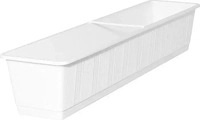 Geli 803 080 10, Geli Blumenkasten Standard Kunststoff 80x17x14 cm weiss (80 x 17.50
