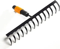 Fiskars 1000653, Fiskars Rechen (1000653) Schwarz/Orange