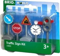 Brio 53.033.864, Brio Eisenbahn Verkehrsschilder Set (BP1187356200) (53.033.864)