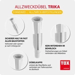 Tox 194410, Tox Allzweckd&uuml;bel (100 Stk.) (194410) Weiss, Grundpreis: &euro; 0,09 /