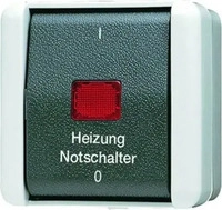 JUNG 802HW, JUNG Heizung-Notschalter (802HW) Grau