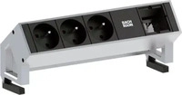 Bachmann 902.400, Bachmann DESK2 - 3xSchuko & 1xEmpty (3x, CEE 7/3) (902.400) Schwarz