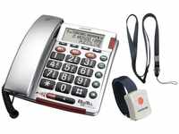 amplicom ATL1424096, amplicom ms BigTel 50 Alarm Plus DE/FR Analog Telefon dark grey
