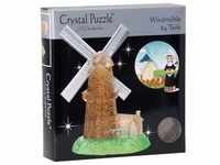 HCM Kinzel HCM59169 - Crystal Puzzle: 3D Windmühle - Groß, 64 Teile (DE, EN), ab 14