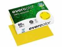Clairefontaine 40031C, Clairefontaine Recyclingpapier Evercolor gelb DIN A4 80 g/qm