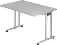 Hammerbacher VNS12/5, Hammerbacher Serie N (120 x 80 x 72 cm) (VNS12/5) Grau/Silber