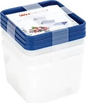 Westmark 25332270, Westmark Gefrierdose 'Trio' 3er Pack (1.25 l) (25332270) Blau