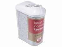 keeeper Vorratsdose Schüttdose 1,5 l 21,5x7x21cm weiß, Vorratsbehälter, Weiss