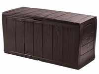 Keter, Kissenbox, Garden box SHERWOOD STORAGE BOX 270 L brown, wood imitation