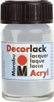Marabu 11300039782, Marabu Acryllack "Decorlack", metallic-silber, 15 ml,im Glas (15