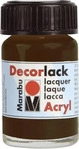 Marabu 11300039045, Marabu Acryllack "Decorlack", dunkelbraun, 15 ml, im Glas (15 ml)