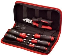 Wiha 9300-019, Wiha Mechaniker Werkzeugtasche (9300-019) Schwarz/Rot