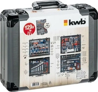 kwb 370780, kwb Werkzeugkoffer (129 Teile) (370780) Schwarz
