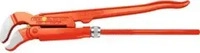 VBW 87100010, VBW Eckrohrzange mit S-f&ouml;rmigem Maul (320 mm) (87100010) Silber
