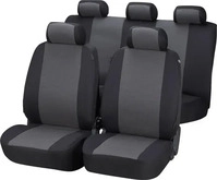 Walser 12435, Walser Autositzbez&uuml;ge Pineto grau Komplett Set (12435) Grau/Schwarz
