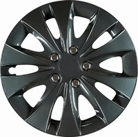 Cartrend Radzierblende Storm 15 sw 4x (4 Stk., 15") (23629782) Schwarz