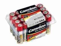 Camelion 11102003 - Batterien Plus Alkaline AAA / LR03, 20 Stück, Kapazität 1250