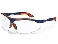 Uvex Safety, Schutzbrille + Gesichtsschutz, Schutzbrille I-VO BLAU/ORANGE