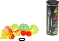 Speedminton 400206, Speedminton Speedertube 5er Mixpack (400206) Gelb/Gr&uuml;n/Rot