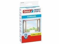tesa, Fliegengitter, Insektenschutz STANDARD für Fenster, mit Klettband, ohne Bohren