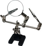LogiLink WZ0034, LogiLink 3. Helfende Hand mit Lupe (WZ0034) Schwarz/Silber