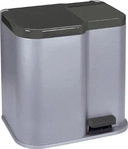 Curver CRV234471, Curver Duo-M&uuml;lleimer 15l + 6l (21 l) (CRV234471) Grau