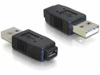 Delock 65029, Delock USB2.0 Micro-Adapter A-St/Micro-B/Bu (USB 2.0) Schwarz
