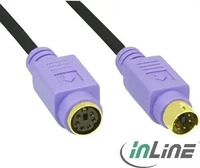 InLine 13342W, InLine PS/2 Verl&auml;ngerung (2 m, PS/2) (13342W)
