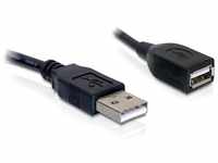 Delock 82457, Delock Kabel USB 2.0 Verlaengerung, A/A S/B (0.15 m, USB 2.0)