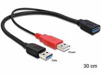 Delock 83176, Delock USB Y-Kabel (0.30 m, USB 3.0)