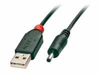Lindy Adapterkabel USB A 2,5/0, DC-Hohlstecker (1.50 m, USB 2.0), USB Kabel