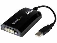 StarTech USB2DVIPRO2, StarTech USB TO DVI ADAPTER CARD (DVI, 5.50 cm) Schwarz
