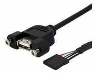 StarTech USBPNLAFHD3, StarTech 90cm USB 2.0 Blendenmontage Kabel - USA A auf 5 pin