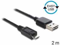 Delock 83367, Delock EASY-USB 2.0-Kabel A auf Micro USB (2 m, USB 2.0)