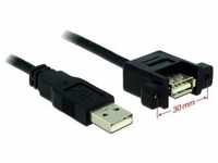 Delock USB A – USB A (1 m, USB 2.0), USB Kabel