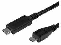 StarTech USB 2.0 C auf Micro-B Kabel - 1m - USB-C zu Micro B Anschlusskabel (1 m, USB