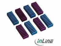 InLine 33955G, InLine RAM-Kühler selbstklebende Kühlrippen Blau/Violett