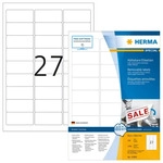 Herma 10300, Herma Abl&ouml;sbare Etiketten A4 (10300) Weiss