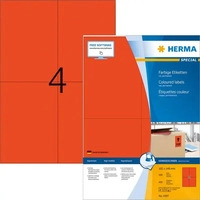 HERMA 4397, HERMA Farbige Etiketten A4 (4397) Rot