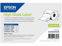 Epson C33S045539, Epson Hochglänzende, gestanzte Etiketten Weiss